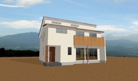 自然素材に包まれた広々空間の家