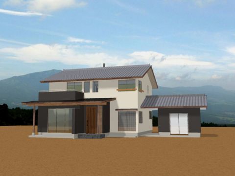 二世帯が同居する和の佇まいの家