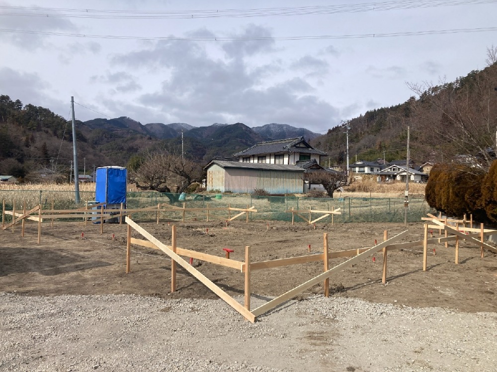 仮設工事　仮設丁張