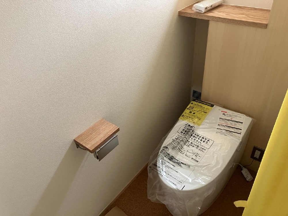 給排水設備工事　トイレ設置施工完了