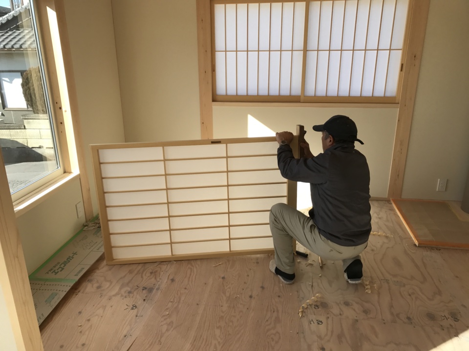 木製建具切り込み