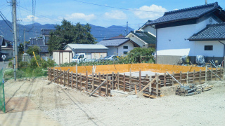 外周部型枠完了です