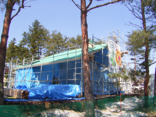 大屋根防水工事完了！