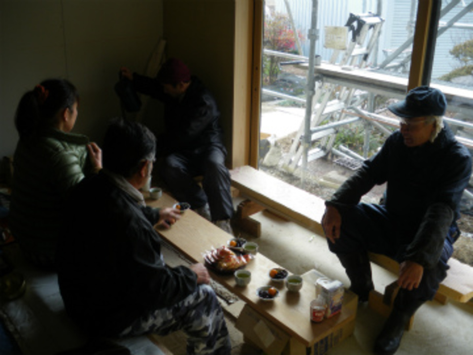 新年初仕事はお客様とのお茶飲みから