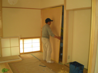 木製建具切り込み