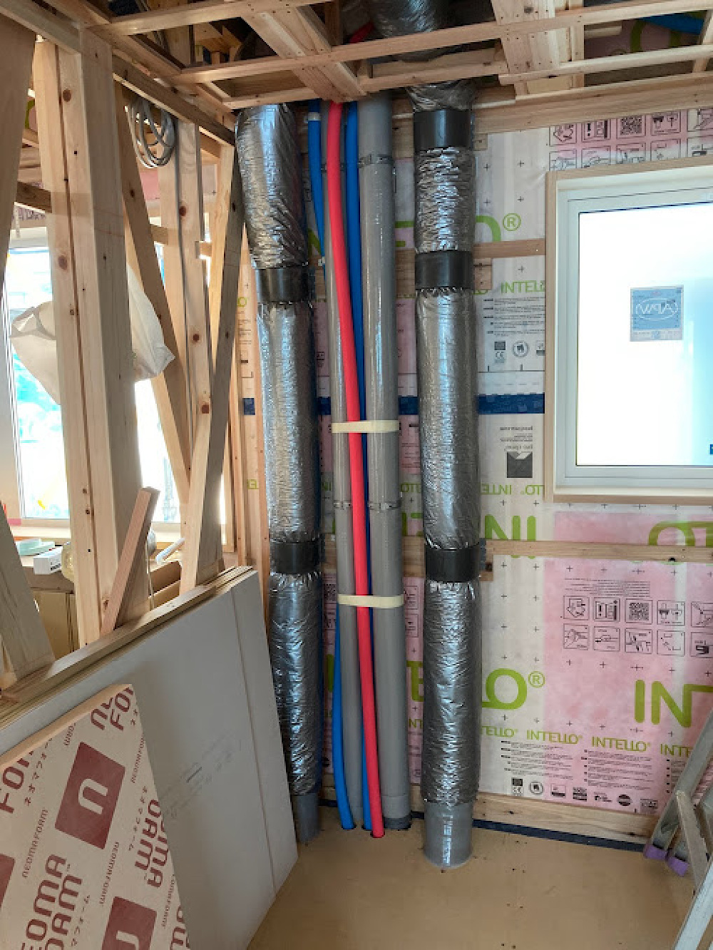 パッシブエアコンの配管工事