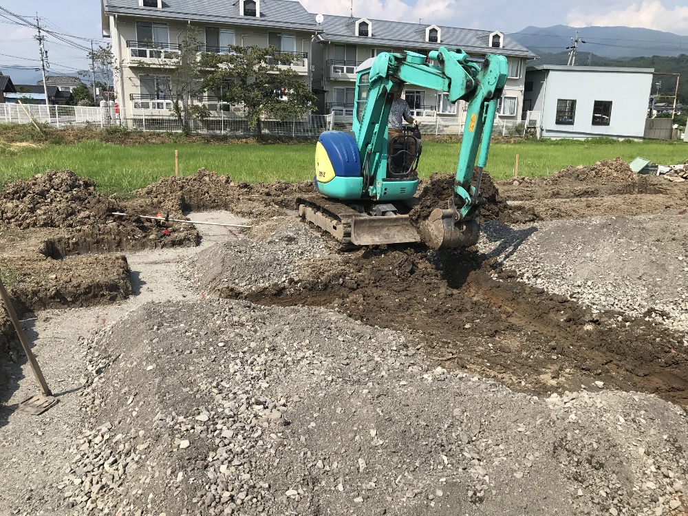 基礎工事開始