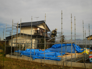 足場組立て