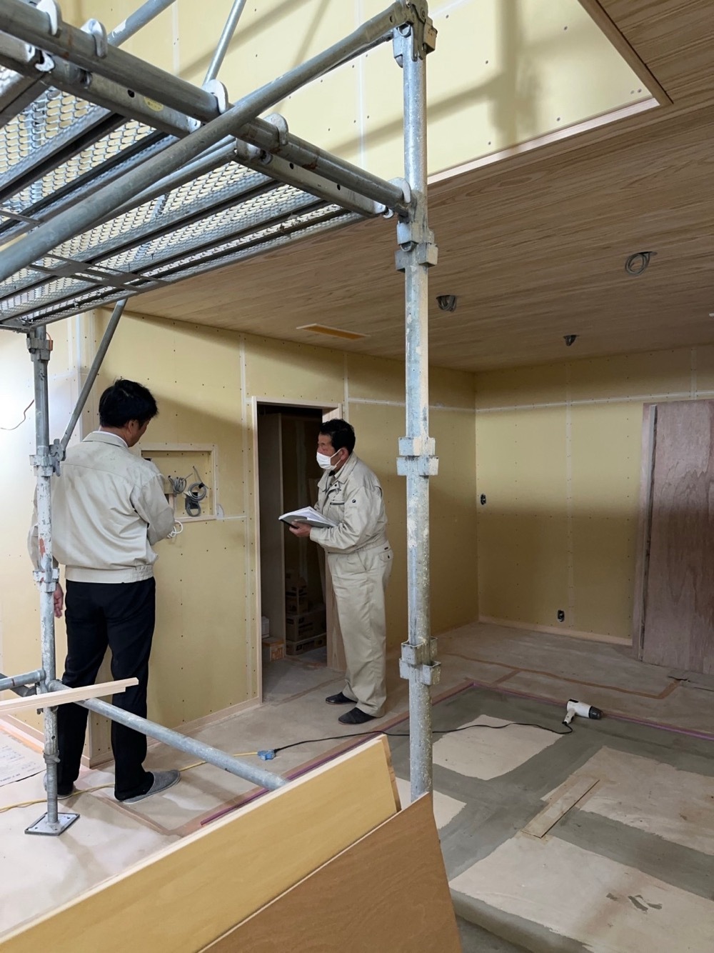 1階木工事完了検査
