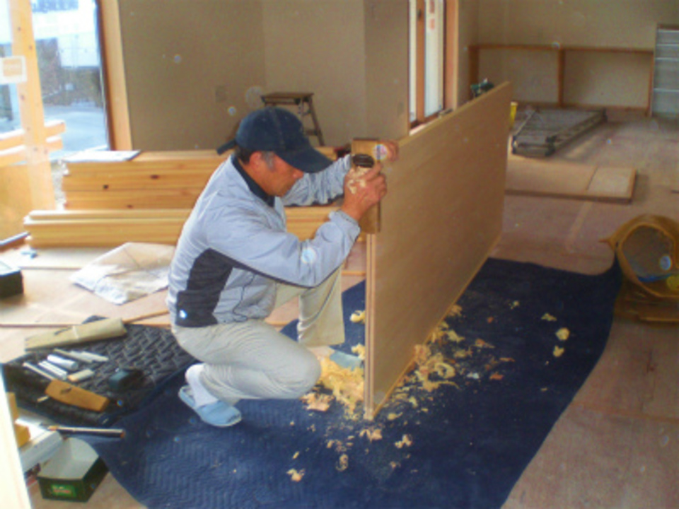 木製建具の切込み