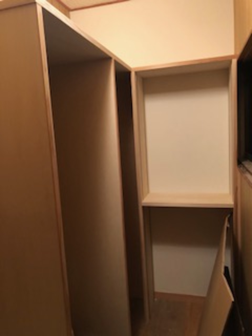 造り付家具取付完了