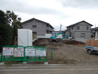 掘削工事開始です！