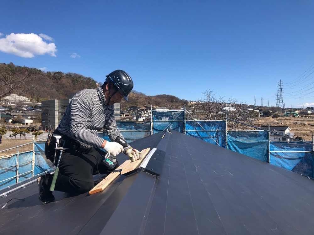 板金工事　屋根板金葺き施工