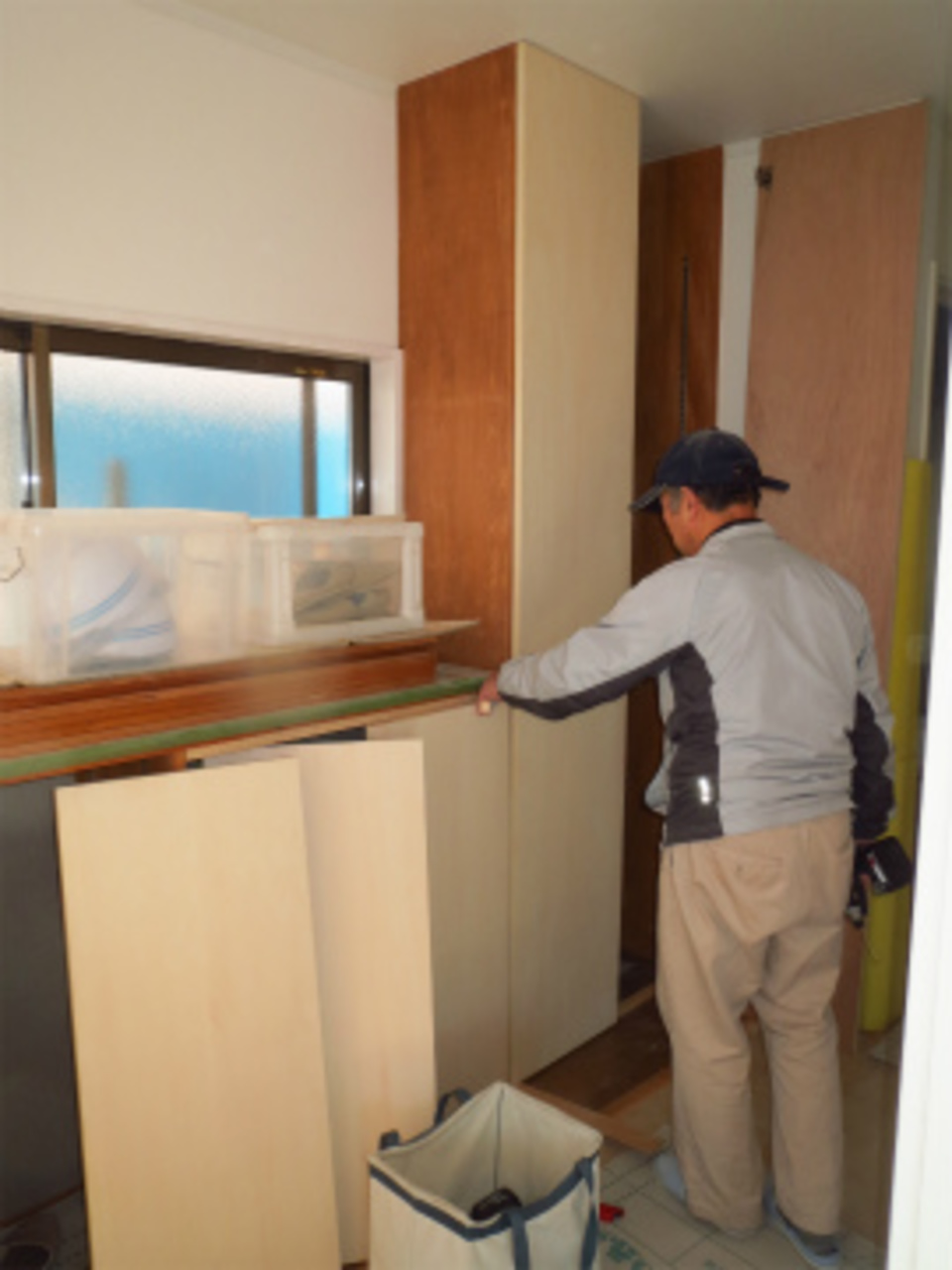 下駄箱建具取付