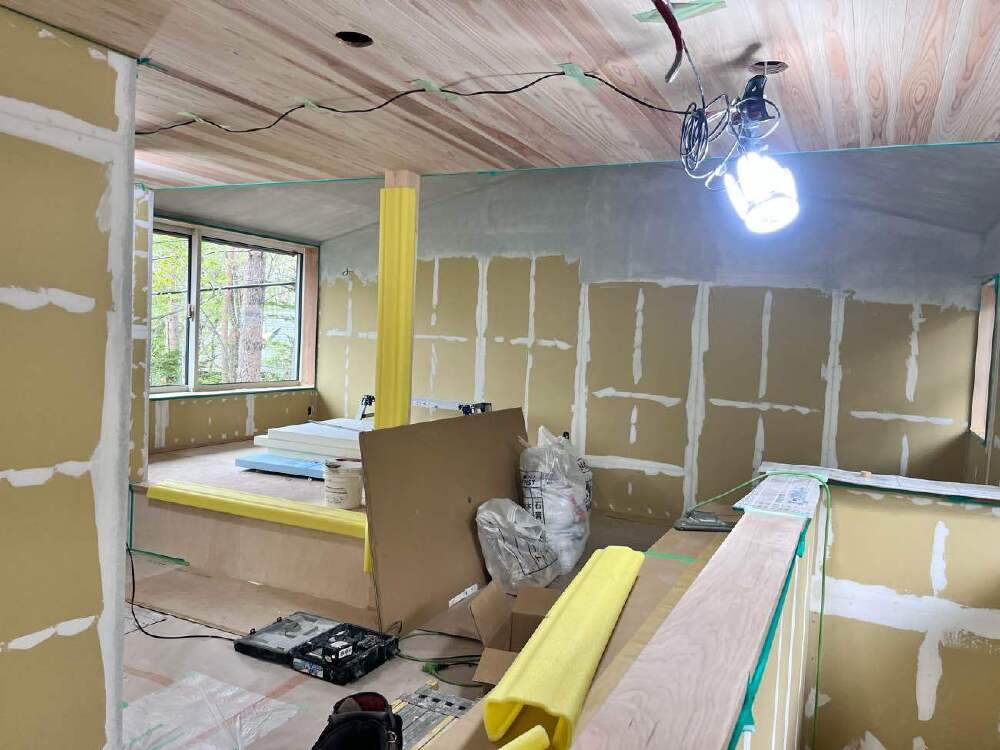 左官工事　室内壁 下地処理