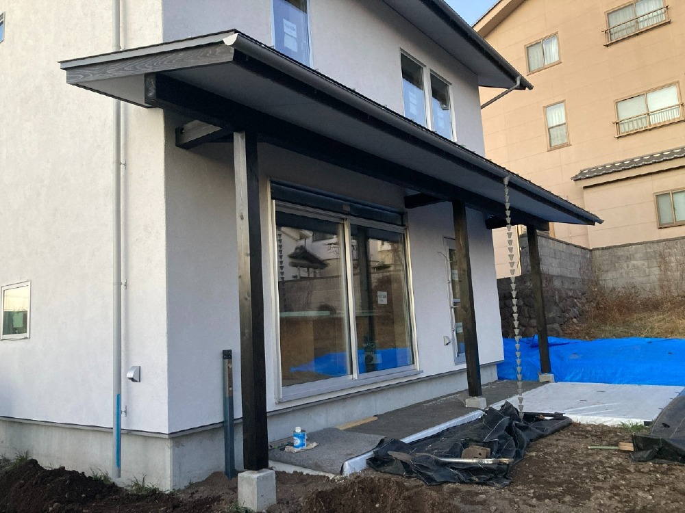 塗装工事　外部木部塗装