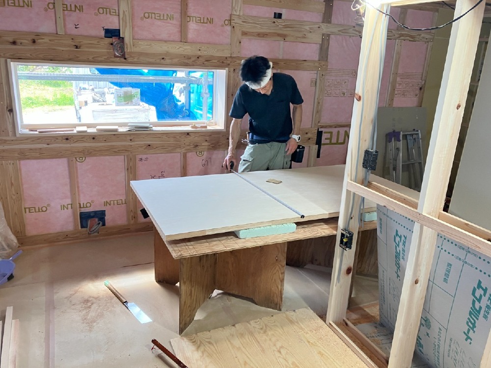 木工事　現場製作家具加工