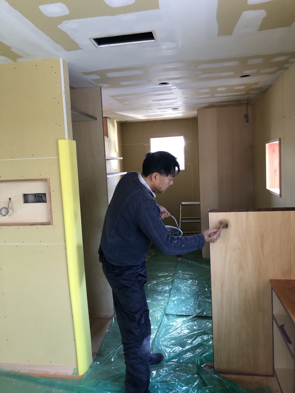 木部塗装です