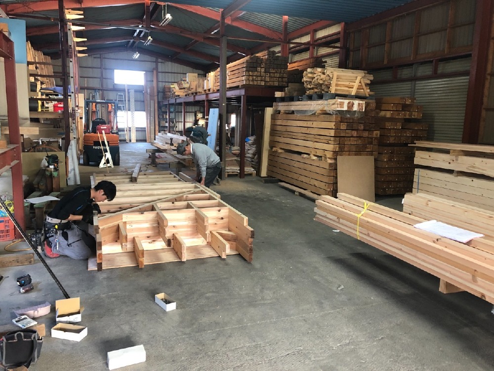 建方工事　建方前加工
