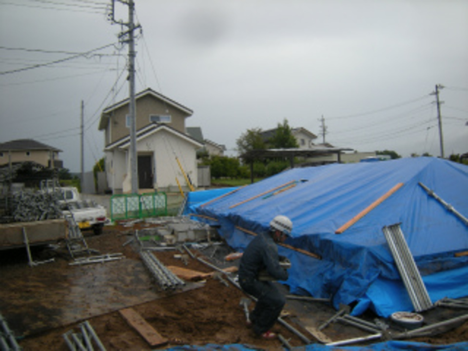 先行足場組開始！