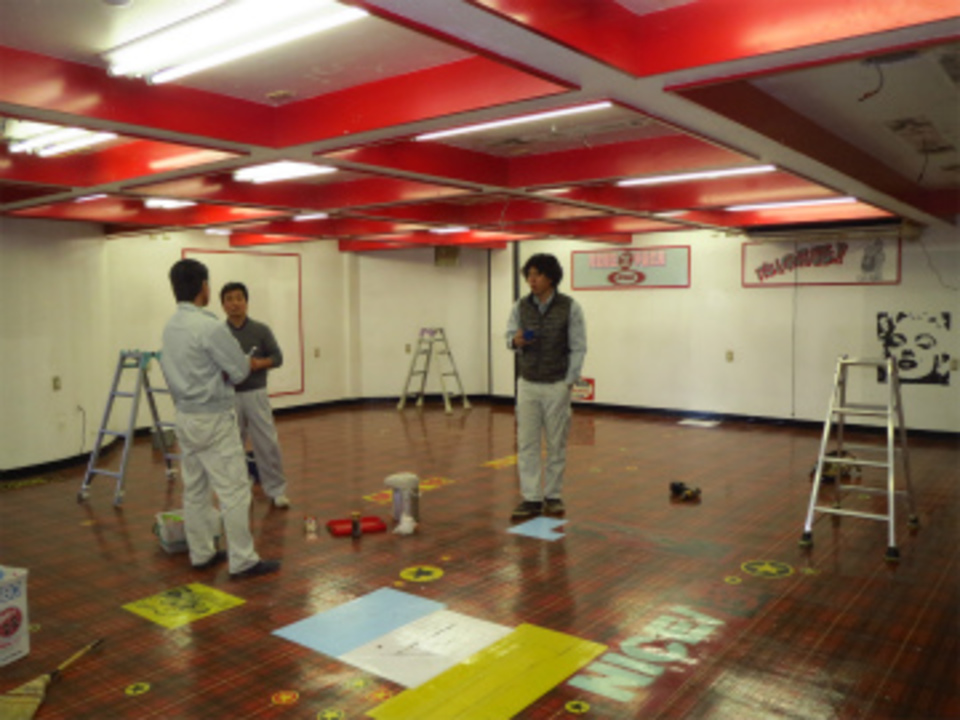 解体前の打ち合わせ