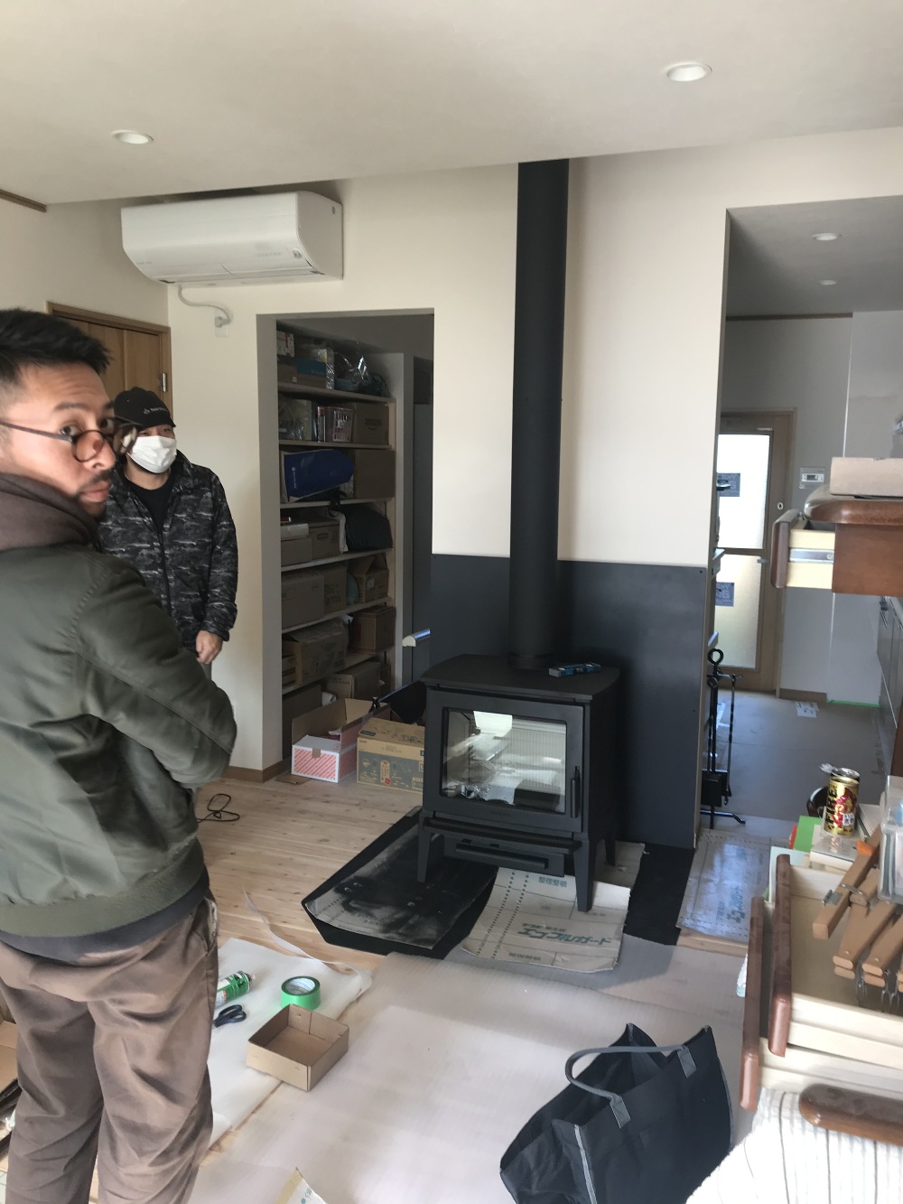 薪ストーブ設置完了