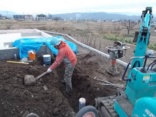 外部設備配管です