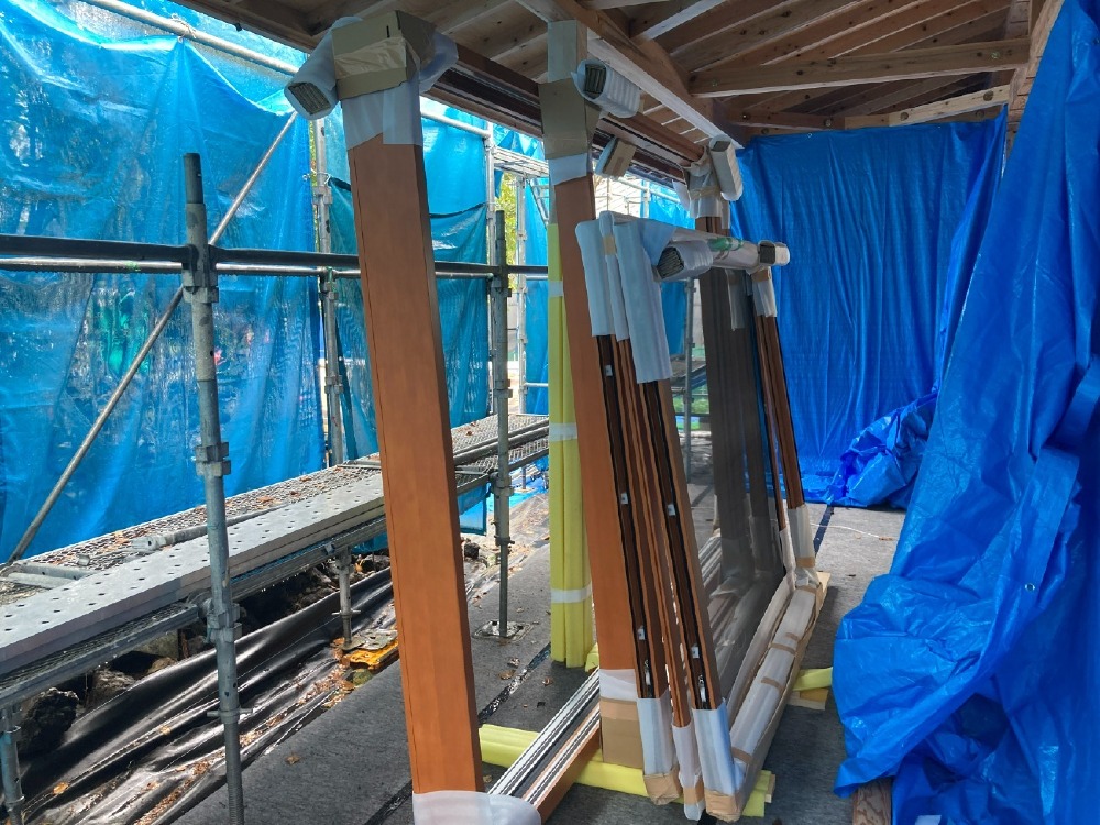 木製建具工事　アイランドプロファイル納入完了
