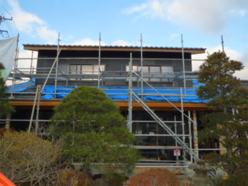 外部左官工事網張