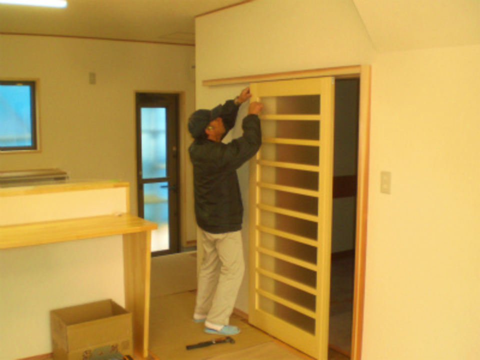 木製建具の切込み