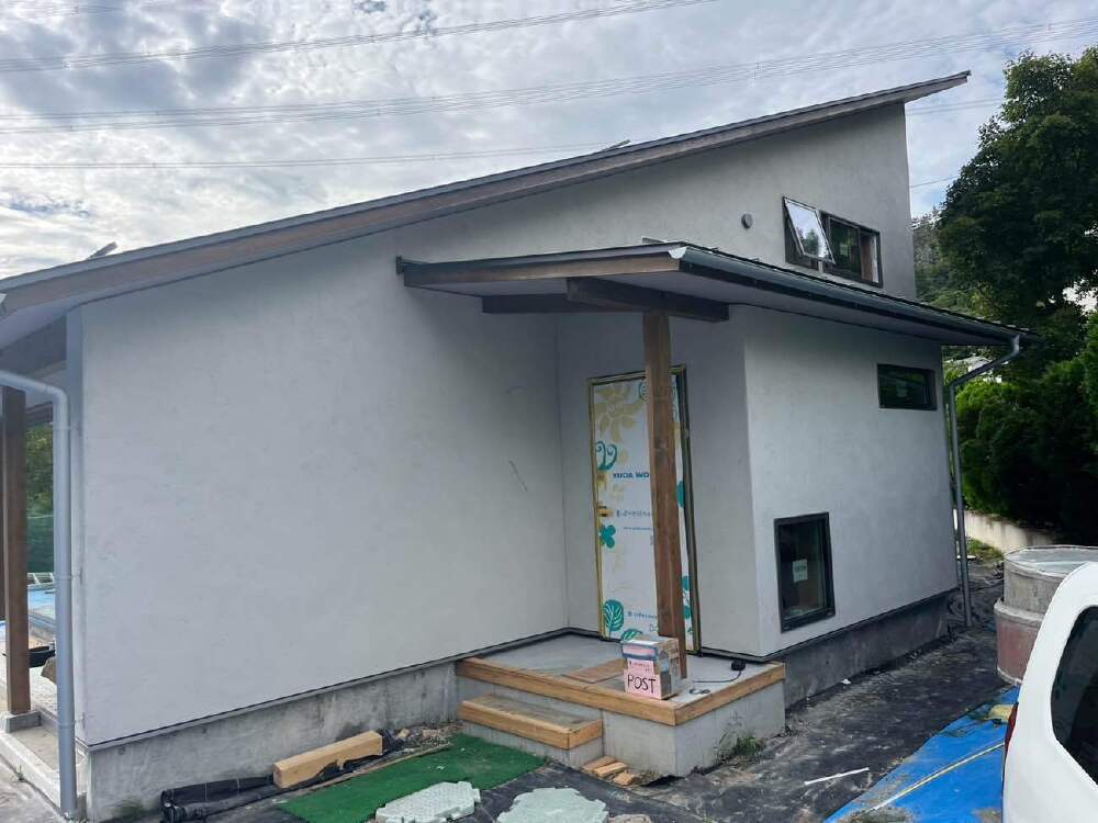 足場工事　外部足場解体後状況①