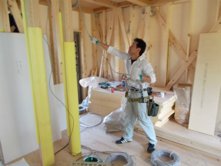 内部電気配線工事です