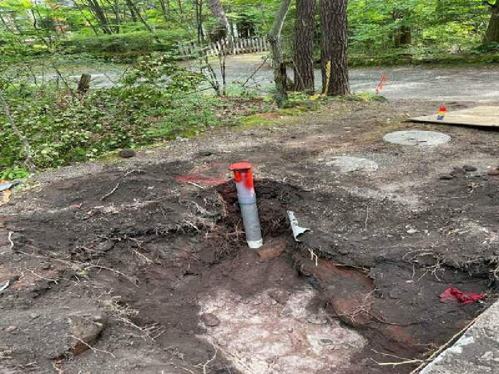 本管引込み止水栓確認・掘削工事