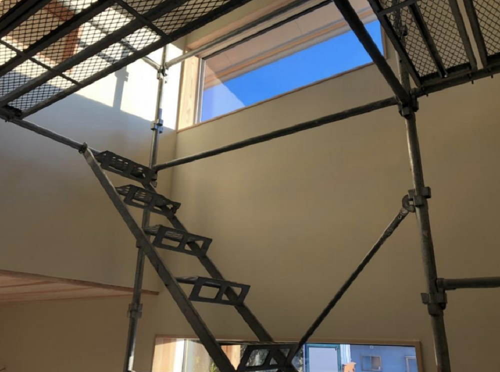 左官工事 壁・天井 珪藻土塗り 施工完了