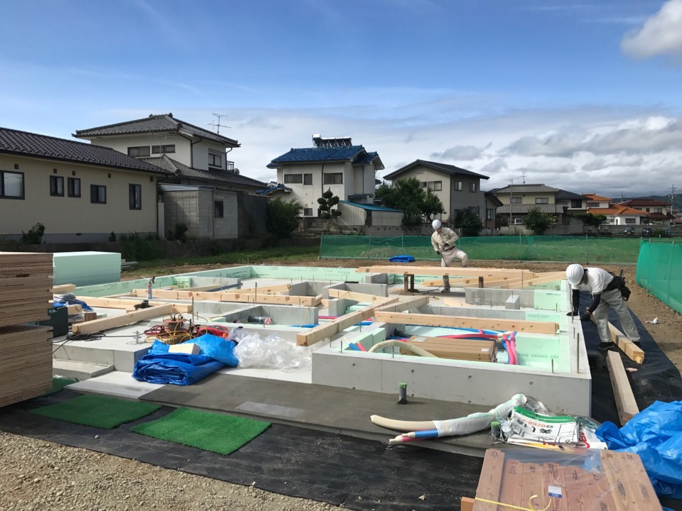 土台敷き
