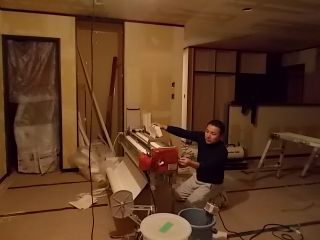 内装工事が始まりました。