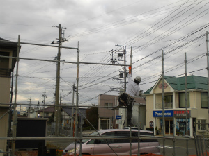 先行足場