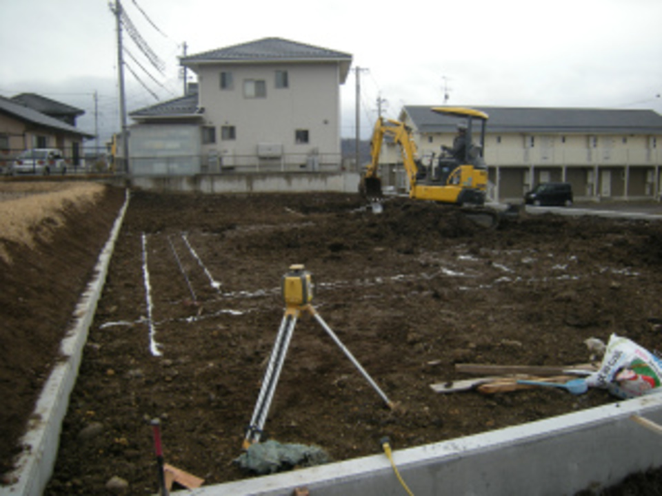 基礎工事着工です！