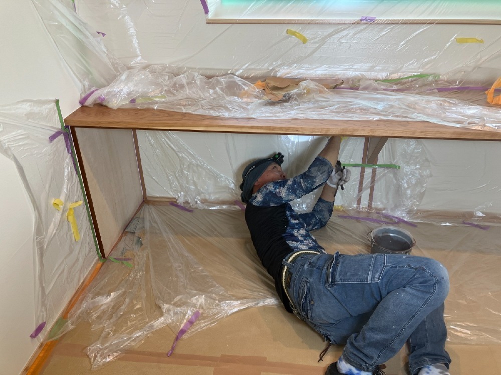 塗装工事　造作家具塗装