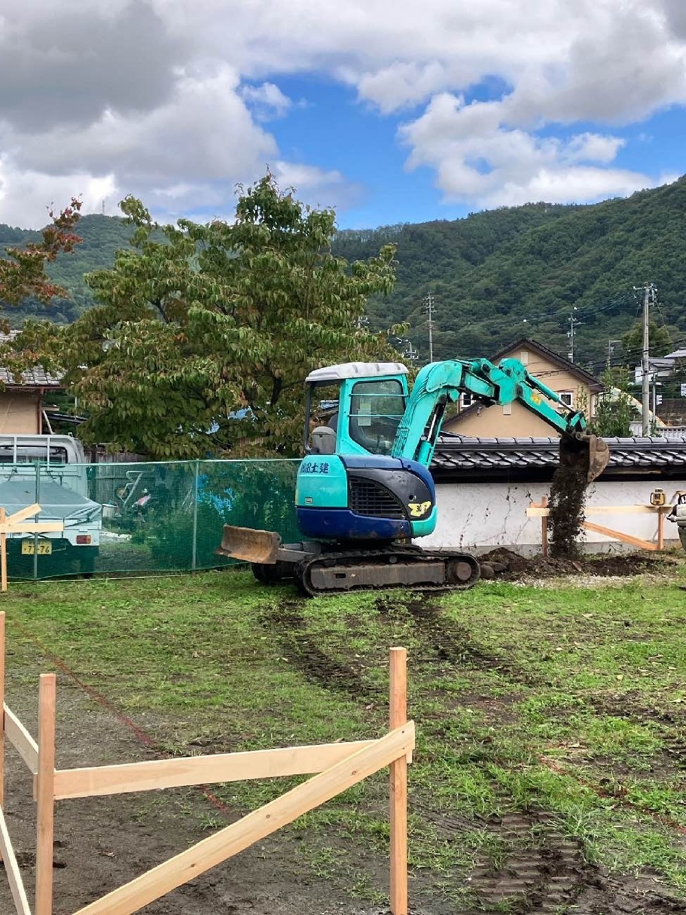 基礎工事　基礎乗込み施工状況
