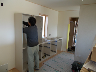 システムキッチン工事です！