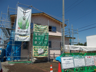 断熱材工事です