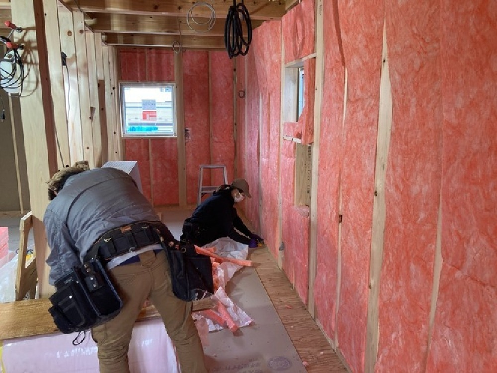 壁付加断熱工事