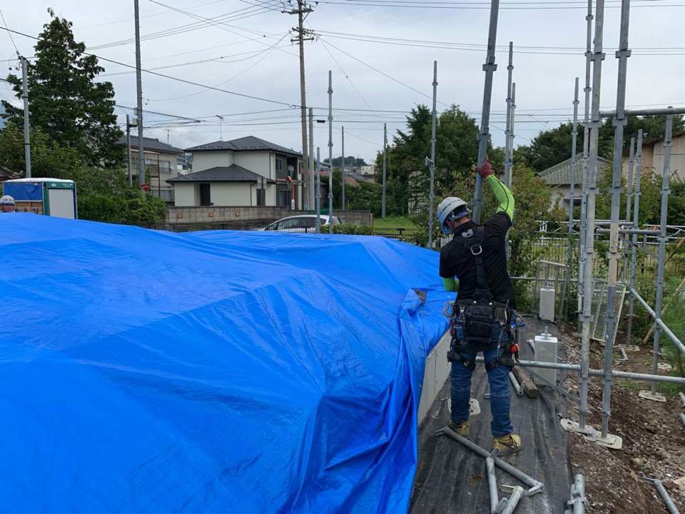 先行足場組開始！
