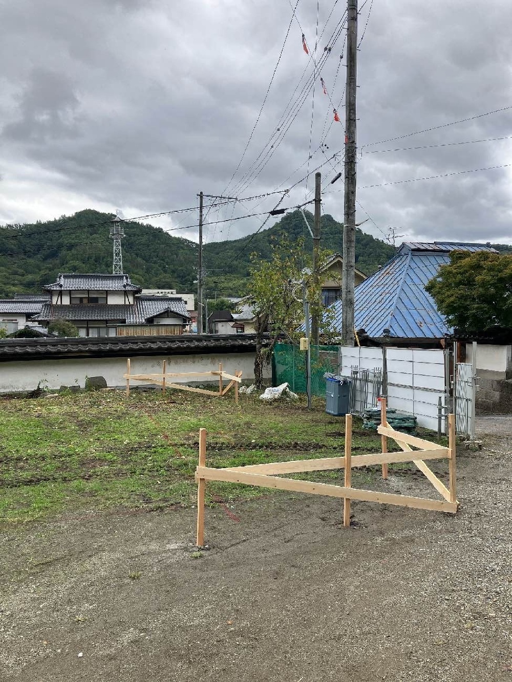 仮設工事　仮囲い設置完了