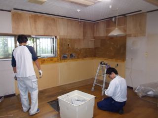 キッチン組立て