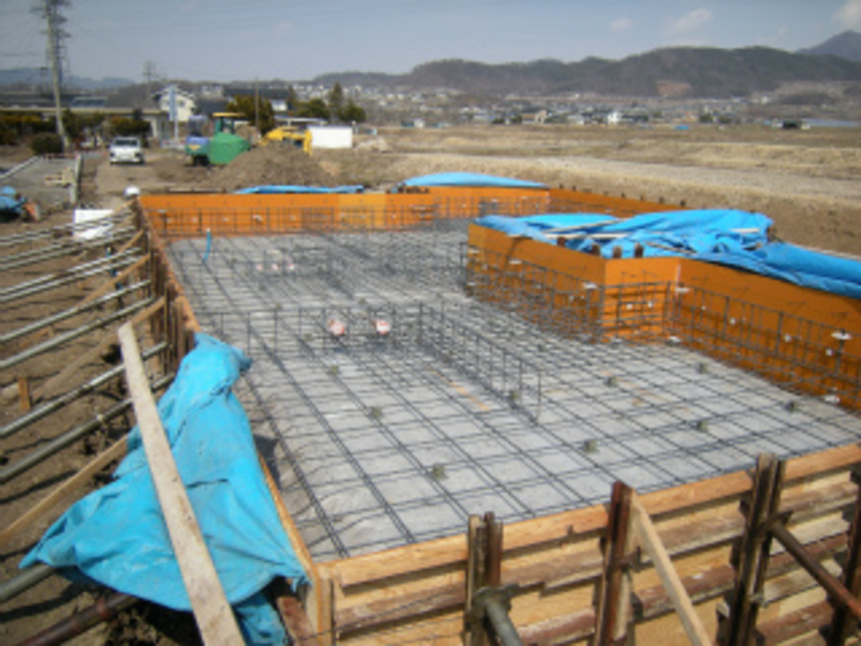 鉄筋工事完了です！