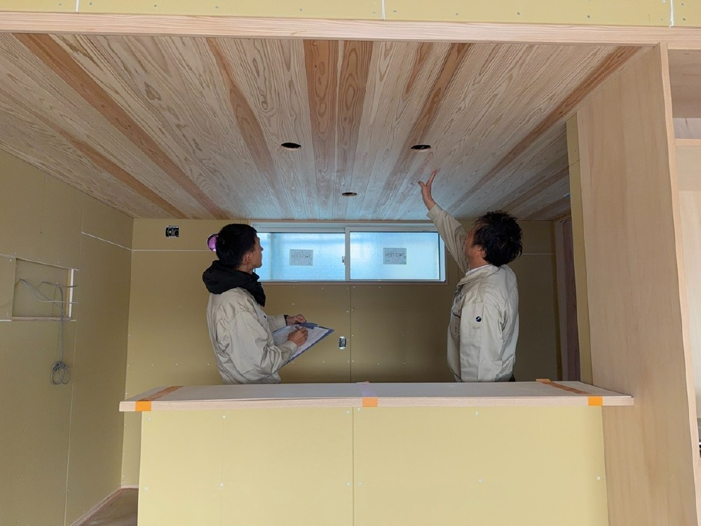 検査及び監査　木工事完了後自社検査