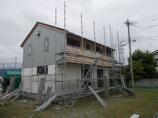 外部足場解体です