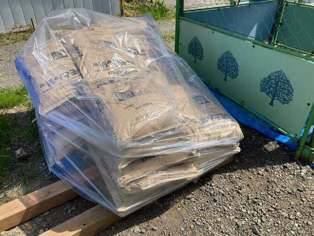外壁下地材搬入